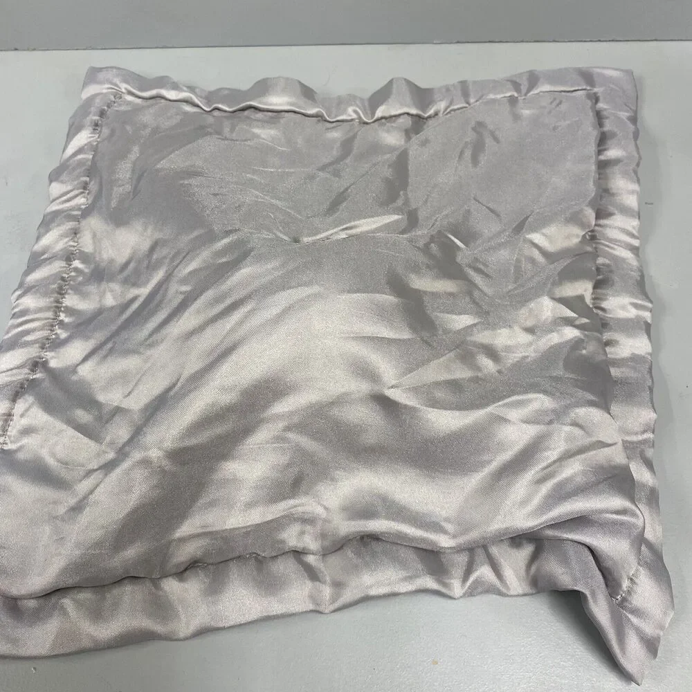 Carter's 2016 Gray Elephant Lovey Security Blanket Satin Trim 15X15 Lovie Binkie